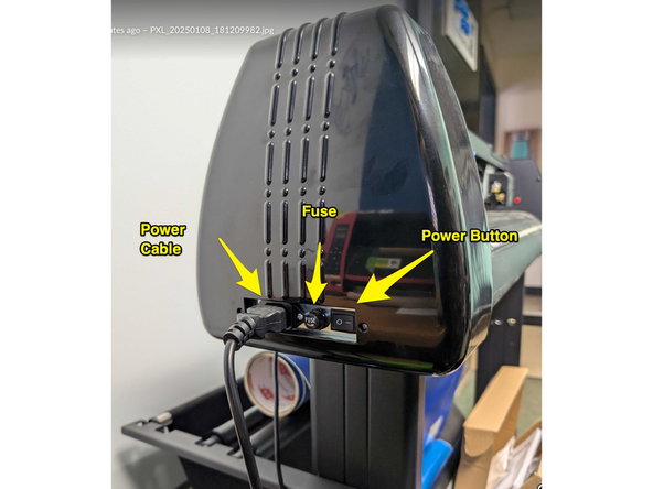 Power Button: Turn the machine on and off with this button.