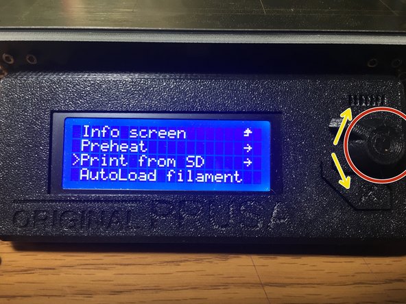 Press the button on the control panel to enter the menu.