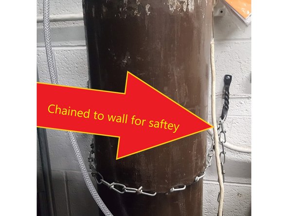 The greater potential danger is the valve being knocked off the cylinder, turning it into a rocket powerful enough to severely injury or kill people and damage equipment and the building itself.
