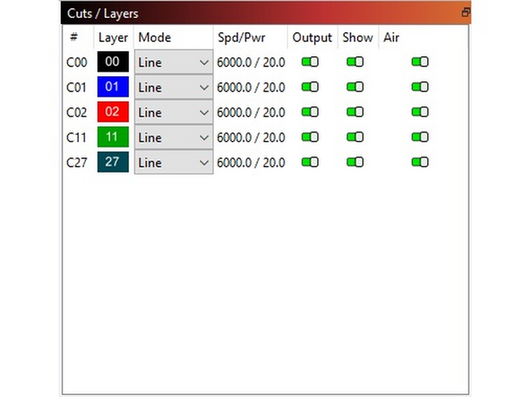 Layers or colors will be separated depending on the file type you are importing. (Refer to documentation for specific programs for details).
