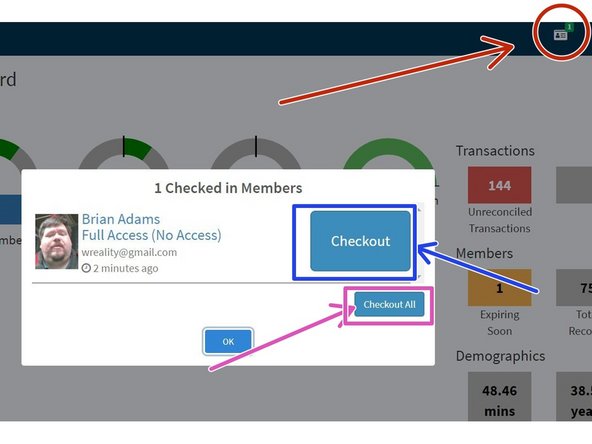 At closing time, you'll need to verify that everyone who is not a keyholding member has left the building.