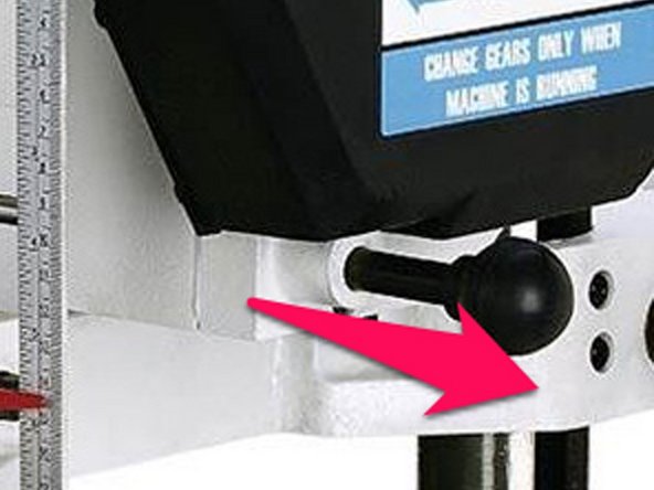 Ensure that the feed speed control lever is pulled out.