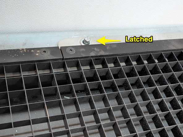 Pieces of cut items can pass through the metal screen on the bed and need to be cleaned out before additional jobs are run.