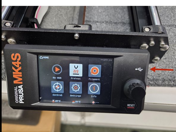 Reinsert the USB stick that was unplugged at the beginning of this tutorial.