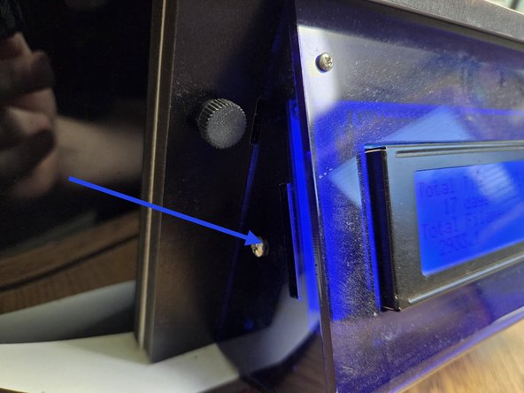 The control knob is used to operate the menus on the printer.