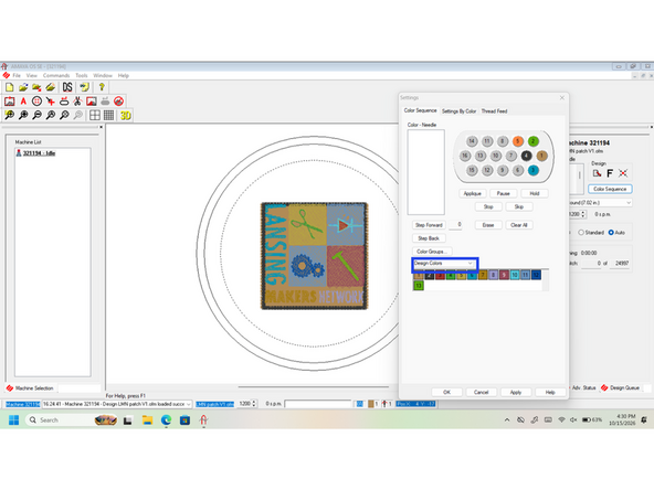Defining the colors can be done two ways, either by color sequence or assigning by Active Colors
