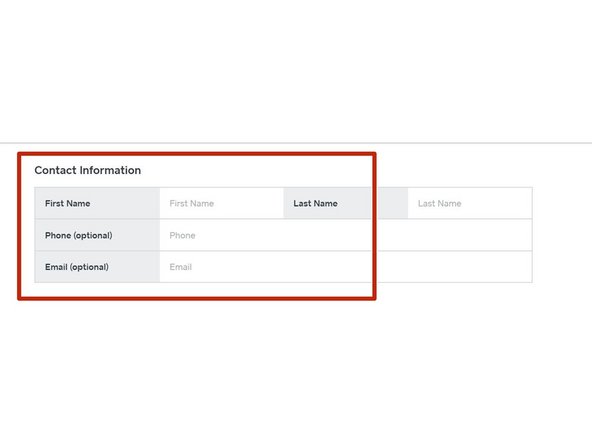 Enter the volunteers contact info