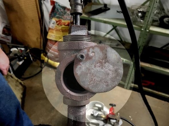 Open the choke plate until the air intake is 1/2 covered. If the flame in the forge goes out, close the propane tank valve, wait 60 seconds for any unburned propane to clear and restart the lighting procedure.