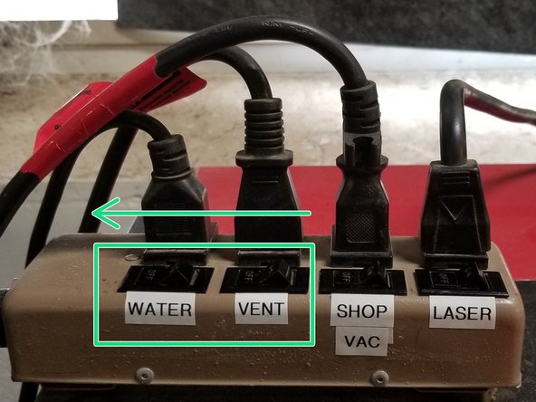 Turn off all three of the accessory switches.