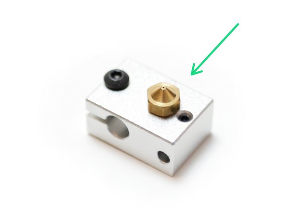Fasten the Nozzle into the heater block.