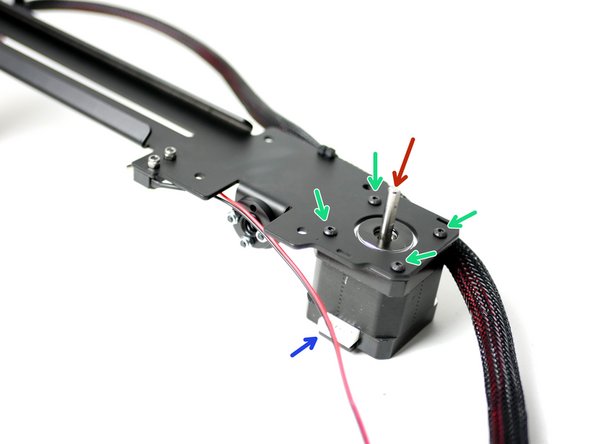 Fix a NEMA 17 motor onto the gantry.