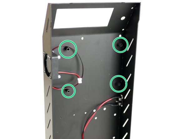 Fix the control board mounts onto the inside of the base like shown.
