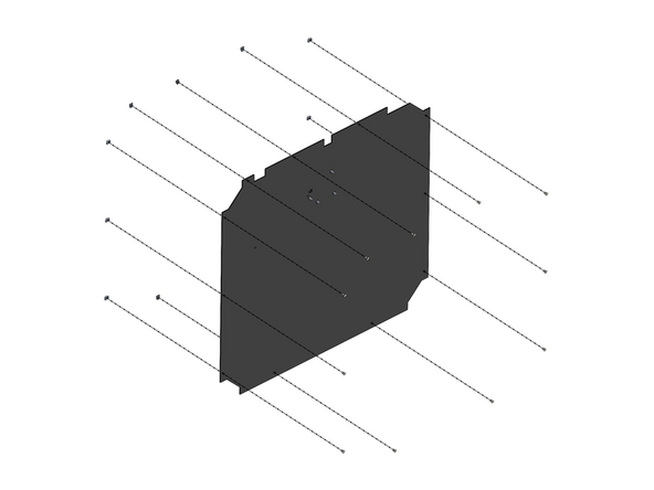 Prepare the rear panel with