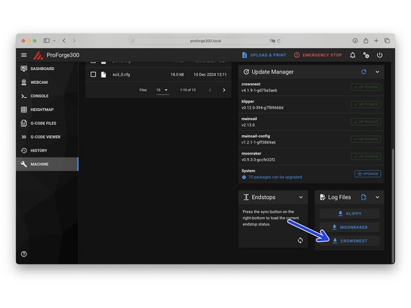 Check the cameras device ID in the Crowsnest log file.