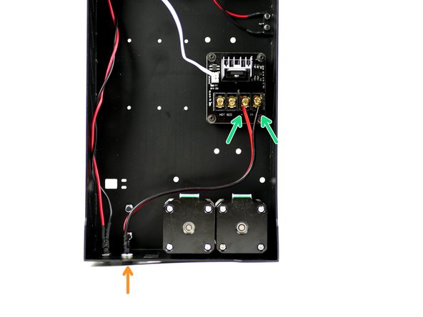 You may find it easier to install by unmounting the control board first, installing the cable and then plugging it into the MOSFET.