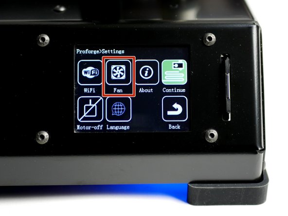 Go to Settings -&gt; Fan