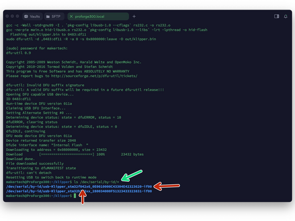 Send the following to find Print Head's Serial ID: