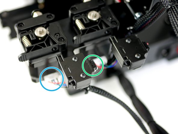 Connect the filament sensor cable to the filament sensor.