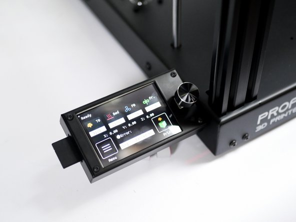 Powering on should result in the touch screening being updated. The update can take a few minutes.