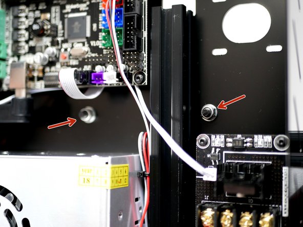 Once the platform is completely secure against the rollers tighten the M5 Nyloc Nuts on the underneath of the platform for the front two rollers.