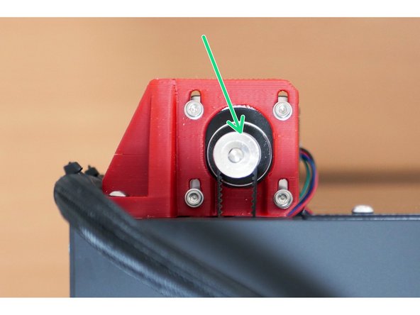 This will move the the x-motor (the motor on the right) clockwise by a small amount and then return it to its original position. It will do this several times.