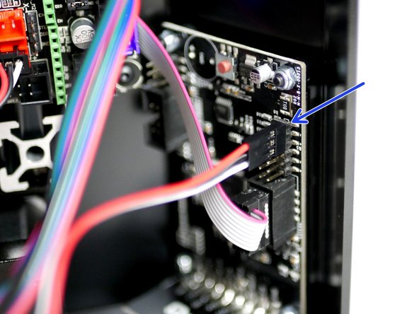 Connect the filament sensor to the Touch Screen.