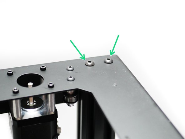 Secure the top panel assembly onto the 2040 extrusions.