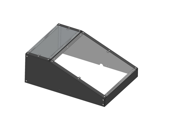 Repeat the process with the larger acrylic panel.