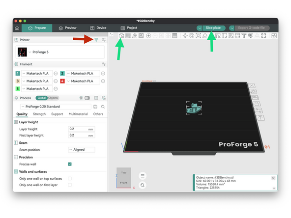 We suggest first printing with one print head to make sure everything is setup correctly before jumping into a multi material print.