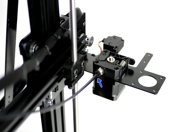 If you do not intend on installing the Dual Switching Extruder you can cut the tubing down to 50CM before installing.