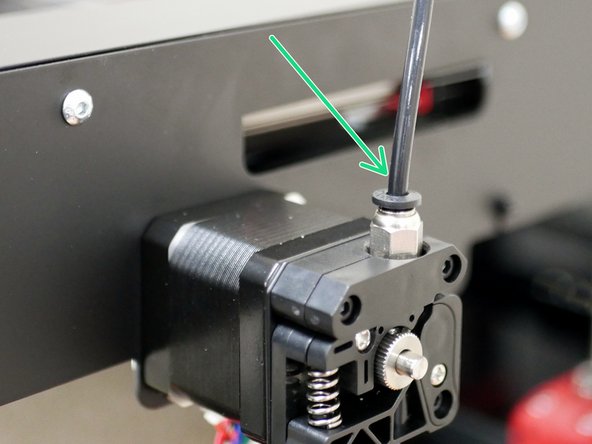 Re-insert the PTFE tubes into the hotend and extruder couplings.