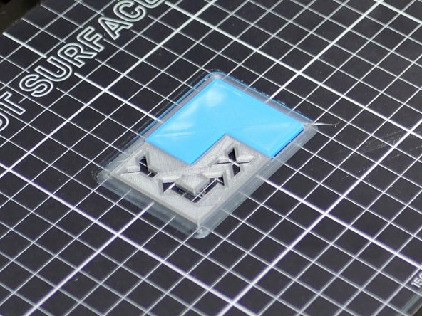 When finished, your calibration print should look similar to this. You may find that the two models may not be aligned perfectly.