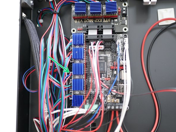 Cables - Two are from the original Z-motors, that are connected to the control board. The other two are from the top panel motors.