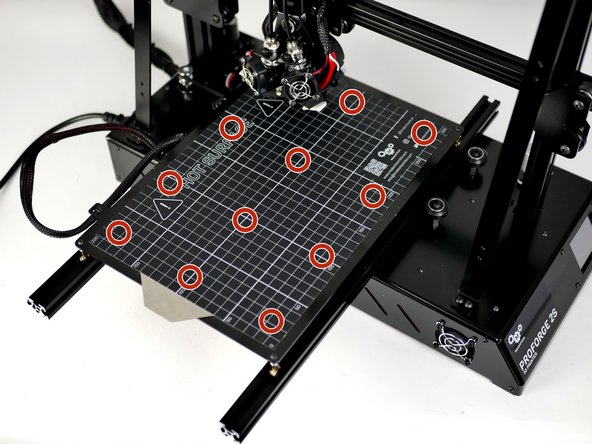 The axes will home again and the sensor will now go around the platform probing 12 points.