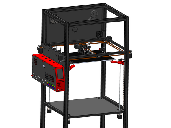 If you have been building the printer with the enclosure upgrade then you should already have the lower and upper rear panel installed along with all of the electronics and wiring completed.