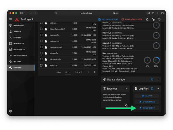 Check the cameras device ID in the Crowsnest log file.