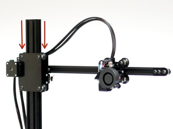 Slide the Gantry onto the 2040 Extrusion of the main assmebly.