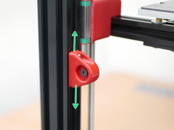 Align the latch with the front door handles magnet.