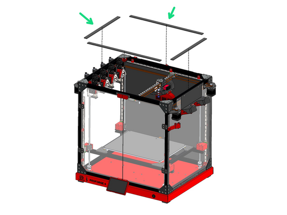 Cut the foam tape into four sections and stick them onto the top of the frame as shown.