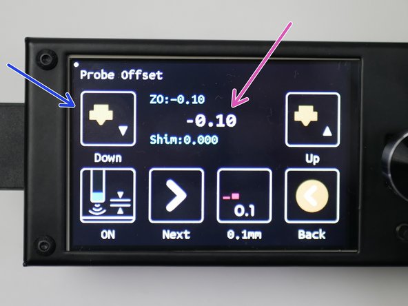 Lower the nozzle (raise the bed) in 0.1mm increments until the sheet of paper is trapped between the nozzle and platform. Feel free to drop down to 0.01mm for finer tuning.