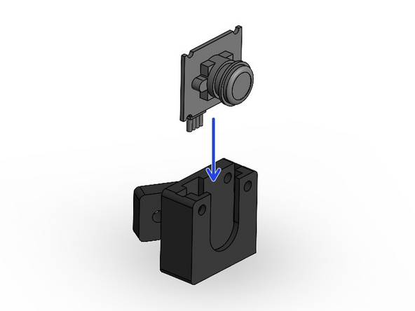 Slide the camera into the 3D printed camera case.