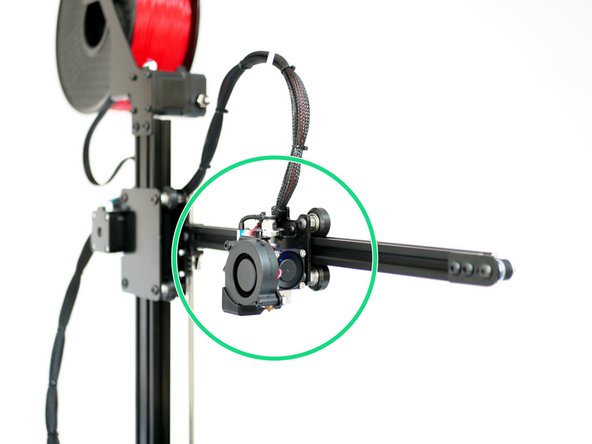 Move the gantry up to its highest postion.