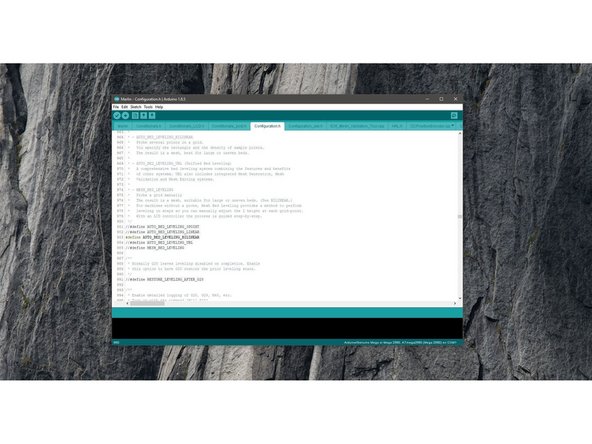 Set the auto-leveling to: