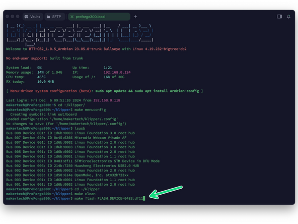Send the following command:
