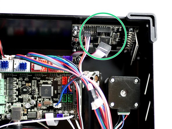 Disconnect the touch Screen display from the control board.