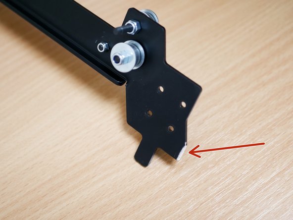 This end of the gantry needs to be filed down by approximately 2-3mm to fit the new top frame.