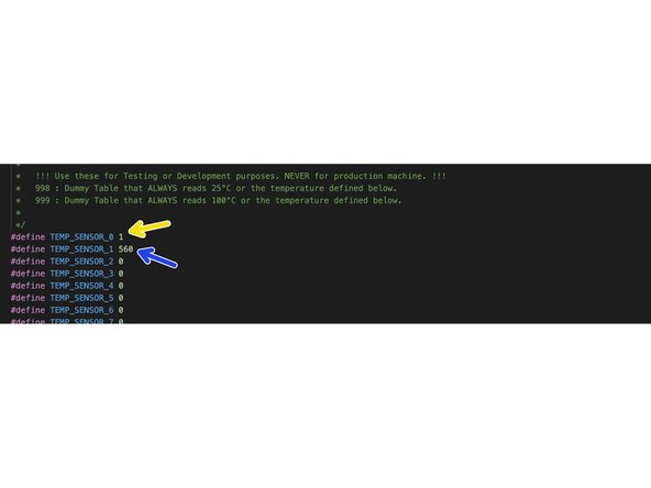 Set the thermistors (OLD):