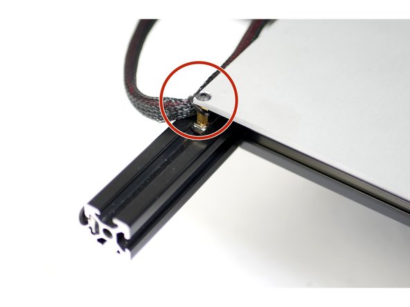For a single Hotend setup install onto the centre of the frame.