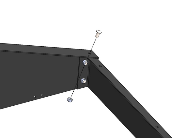 Add two more M5 x 10mm bolts and M5 Nyloc Nuts to the assembly as shown.