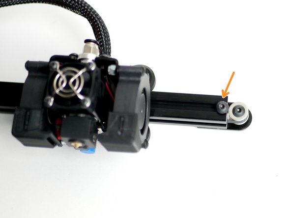 Fix an M5 x 8mm bolt with a T-Nut onto the end of the gantry beam to act a stopper for the Tool Carriage to prevent it from accidentally rolling off.